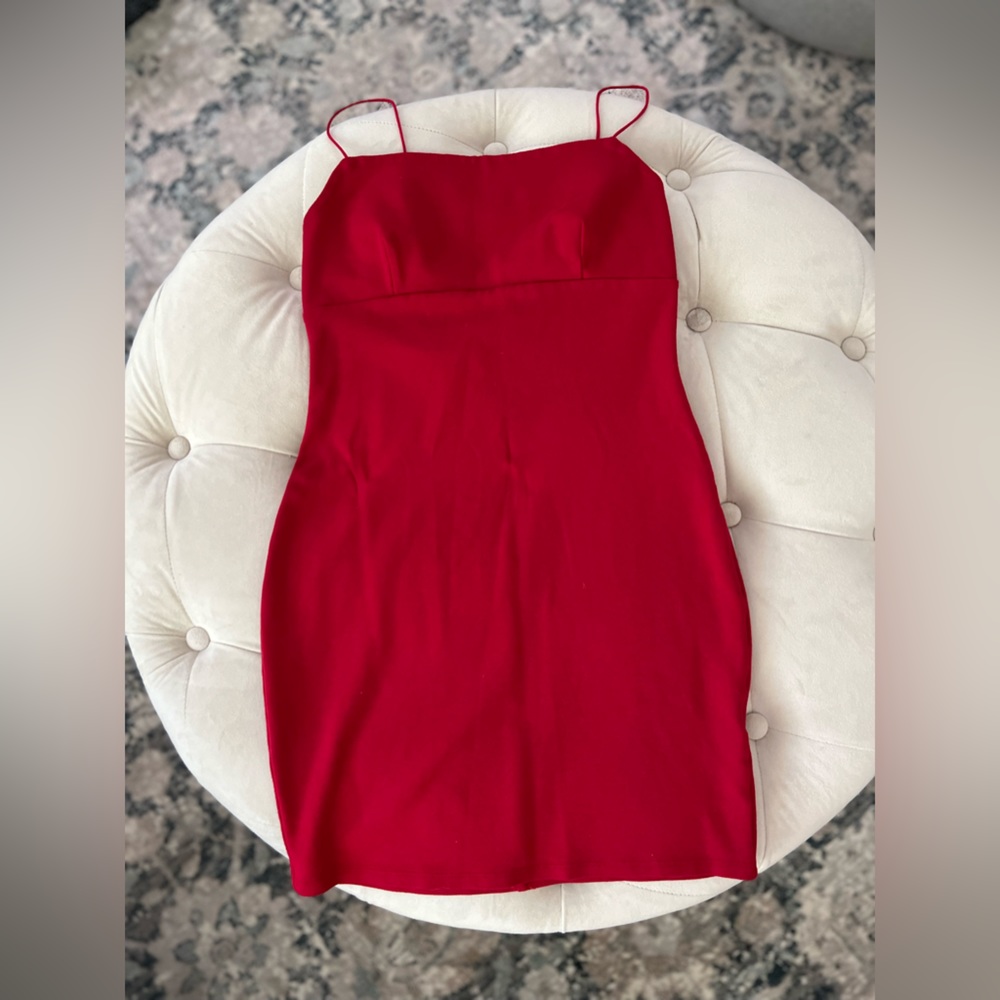 Urban Outfitters Bodycon Cherry Red Mini Dress